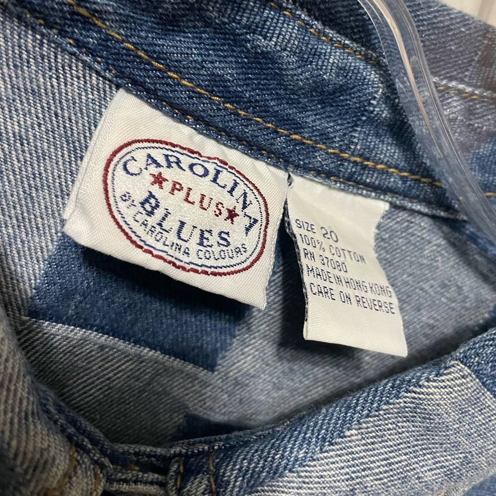 Vintage Carolina Blues Plus patchwork multi blue … - image 5